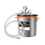 3 Gallon Stainless Steel Vacuum Chamber with Glass Lid