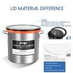 3 Gallon Stainless Steel Vacuum Chamber with Glass Lid