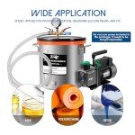 3 Gallon Stainless Steel Vacuum Chamber with Glass Lid