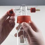 Borosilicate Glass Graduated Gas Washing Bottle - 100ML