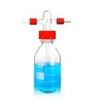 Glass Gas Washing Bottle 500mL with Adjustable Filter