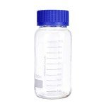 Wide Mouth Graduated Round Glass Bottles - 3 Pack