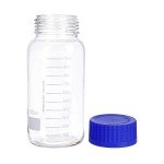 Wide Mouth Graduated Round Glass Bottles - 3 Pack
