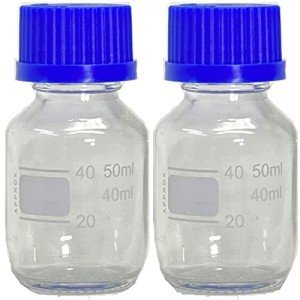 50ml Borosilicate Glass Media Storage Bottles