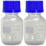 50ml Borosilicate Glass Media Storage Bottles