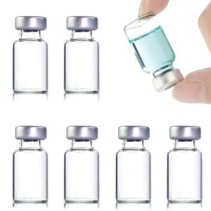 10 Pack 2ml Transparent Glass Sample Vials