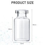 10 Pack 2ml Transparent Glass Sample Vials