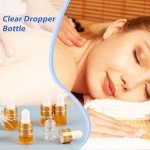 100 Pack 1ml Clear Glass Dropper Bottles Set