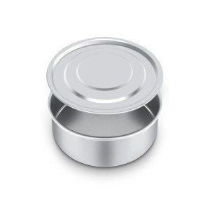4-Inch Chromium Steel Lab Sieve Pan with Lid