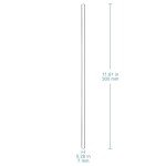 8 Pack Borosilicate Glass Stirring Rods, 11.81
