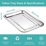 Lyuxzad 4 Pack Stainless Steel Dental Trays