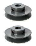 QWORK 3" OD Single Groove V-Belt Sheaves - 2 Pack