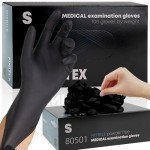 Black Nitrile Disposable Exam Gloves - 100 PCS