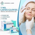 London Labs Powder-Free Disposable Latex Gloves - XL