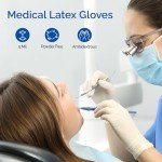 100 Latex Exam Gloves - Medium, Powder-Free, 5 Mil
