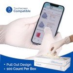 100 Latex Exam Gloves - Medium, Powder-Free, 5 Mil