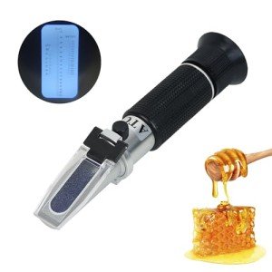 Portable Honey Refractometer with ATC, Triple Scale