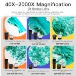 GenTant 40X-2000X Microscope with LED Illumination