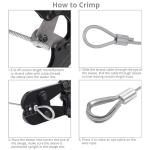 Wire Rope Crimping Tool with Crimping Loop Sleeves
