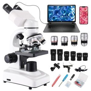 Levhorzn Compound Binocular Microscope 64X-6000X