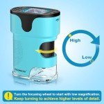 1000X Pocket Microscope for Kids with Slides Kit