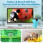 1000X Pocket Microscope for Kids with Slides Kit