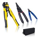 KOTTO Electric Wire Stripper, Cutter & Crimper Set