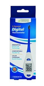 Veridian Healthcare Digital Thermometer with Fast Readout