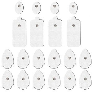 20-pack TENS Unit Electrode Pads Replacement Snap Pads