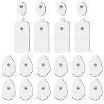 20-pack TENS Unit Electrode Pads Replacement Snap Pads