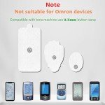 20-pack TENS Unit Electrode Pads Replacement Snap Pads