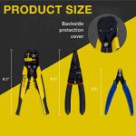 KOTTO Electric Wire Stripper, Cutter & Crimper Set