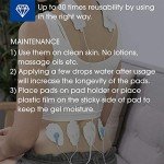 NURSAL 20 Pack Reusable Electrotherapy Electrode Pads