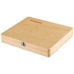 AmScope Wood Microscope Slide Storage Box for 25 Slides