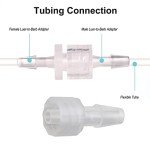 10pcs Male Luer Lock Hose Barb Adapters
