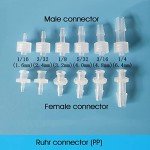 10pcs Male Luer Lock Hose Barb Adapters