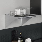 AmGood 24" Stainless Steel Wall Shelf for Storage