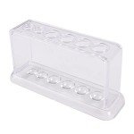 Clear Plastic Test Tube Rack - 6 Holes