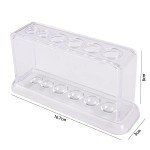 Clear Plastic Test Tube Rack - 6 Holes