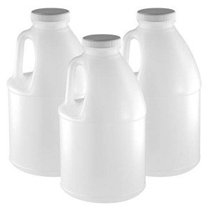 3-Pack 1/2 Gallon Food-Safe Plastic Jugs