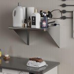 AmGood 24" Stainless Steel Wall Shelf for Storage