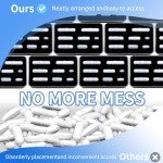 AYINLAB 8-Piece PTFE Magnetic Stir Bar Set