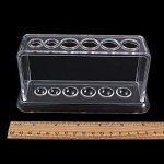 Clear Plastic Test Tube Rack - 6 Holes