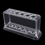 Clear Plastic Test Tube Rack - 6 Holes