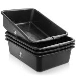 Heavy Duty Plastic Storage Bin - 4 Pack