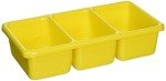 Shirley K's Yellow 3-Compartment Storage Tray
