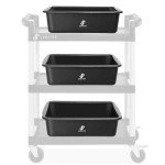 Heavy Duty Plastic Storage Bin - 4 Pack
