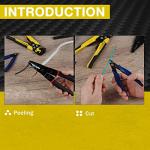 KOTTO Electric Wire Stripper, Cutter & Crimper Set