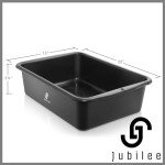 Heavy Duty Plastic Storage Bin - 4 Pack