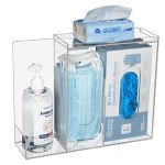 Acrylic Face Mask Dispenser with 3 Compartments